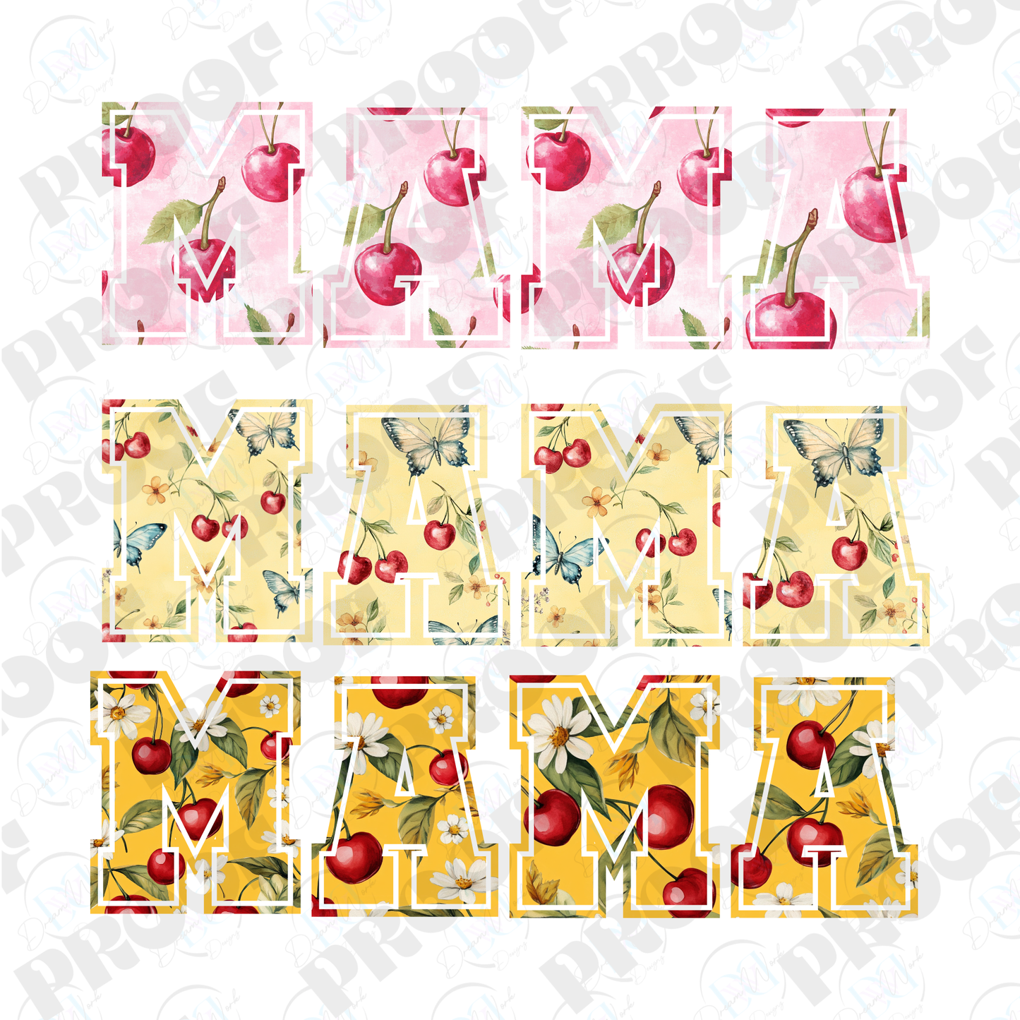 MAMA 41 Cherry (Multiple Options Apparel)