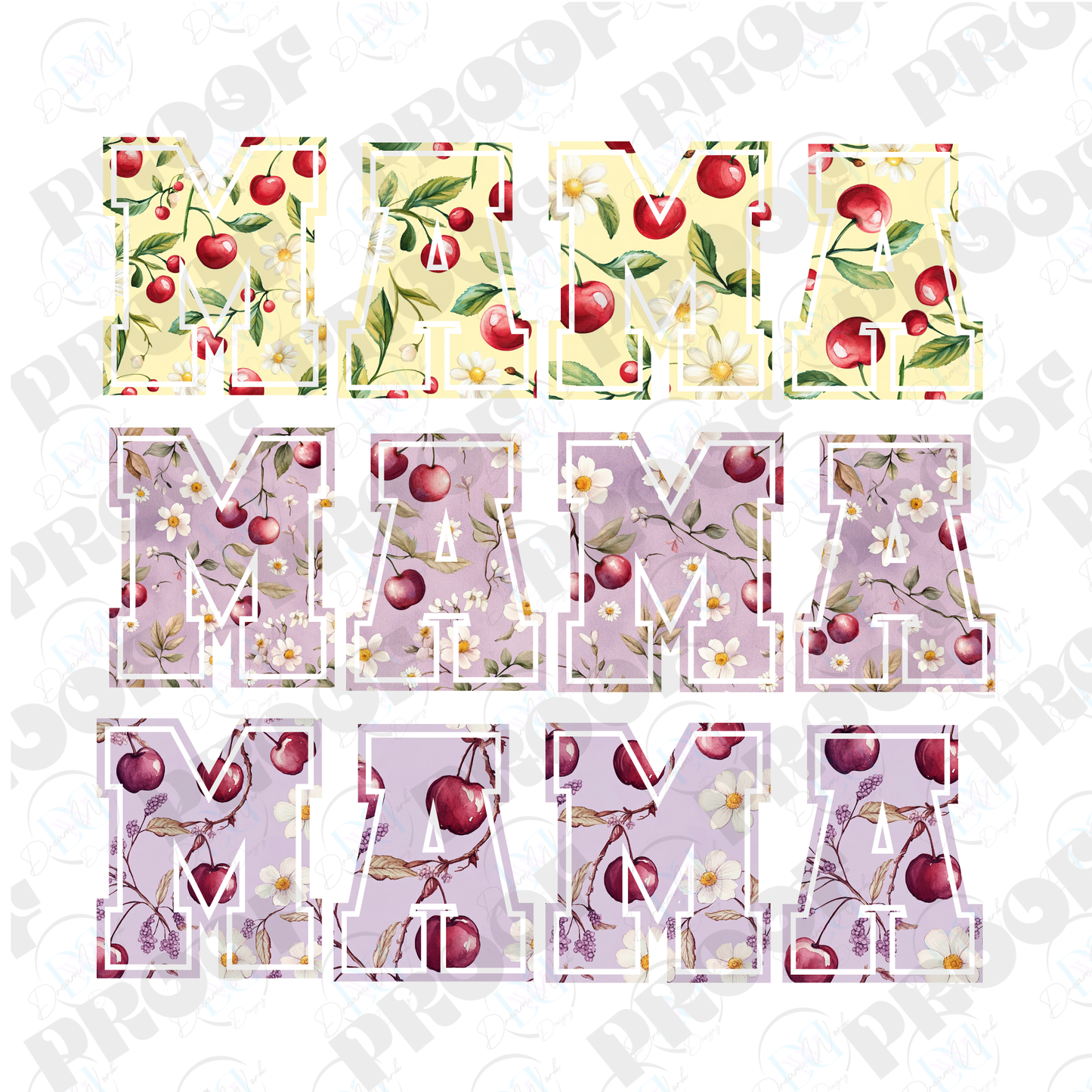 MAMA 41 Cherry (Multiple Options Apparel)