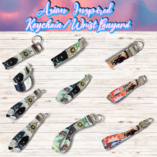 Asian Inspired Keychain / Wrist Lanyard