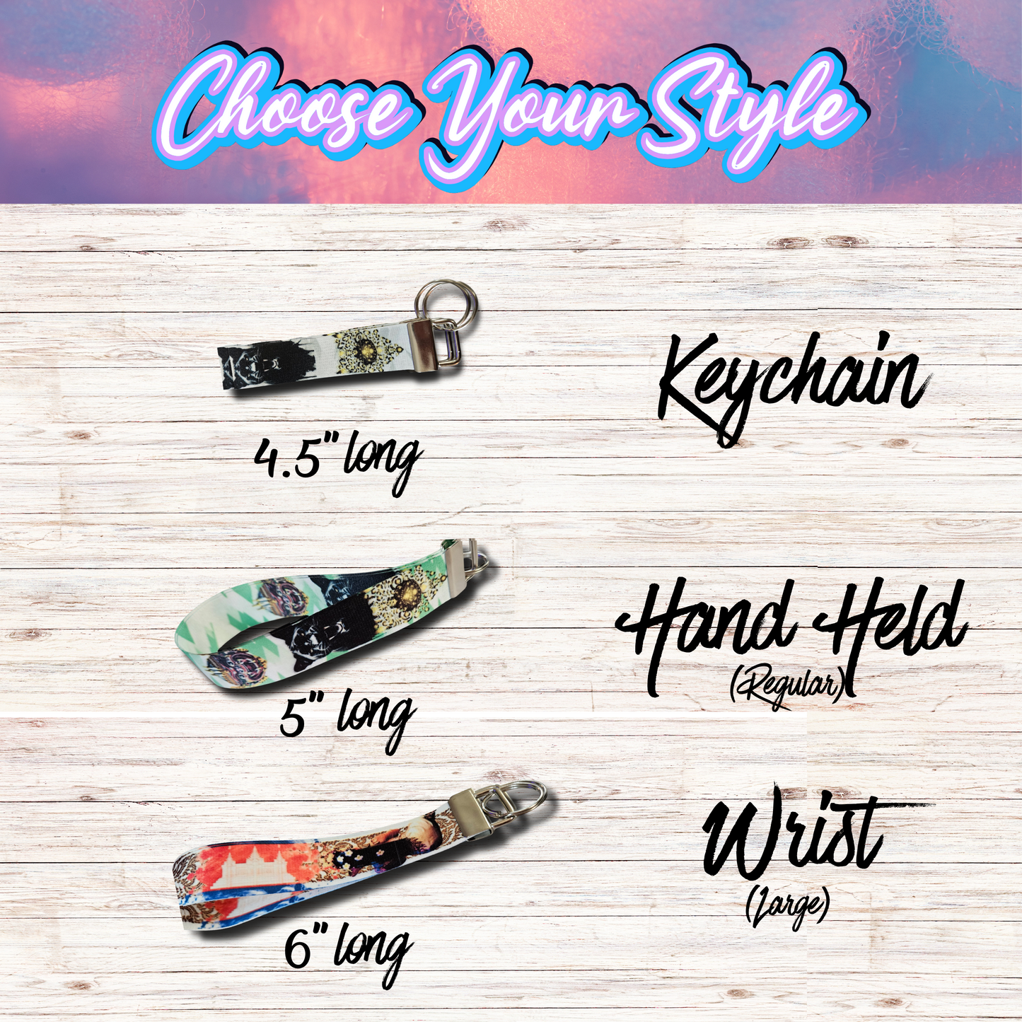 Asian Inspired Keychain / Wrist Lanyard