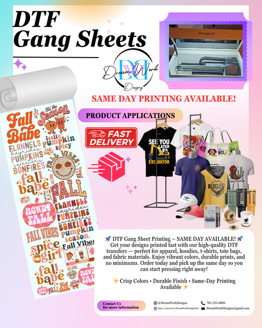 DTF Gang Sheet Auto Builder – Automatic Layout for Print-Ready Transfers