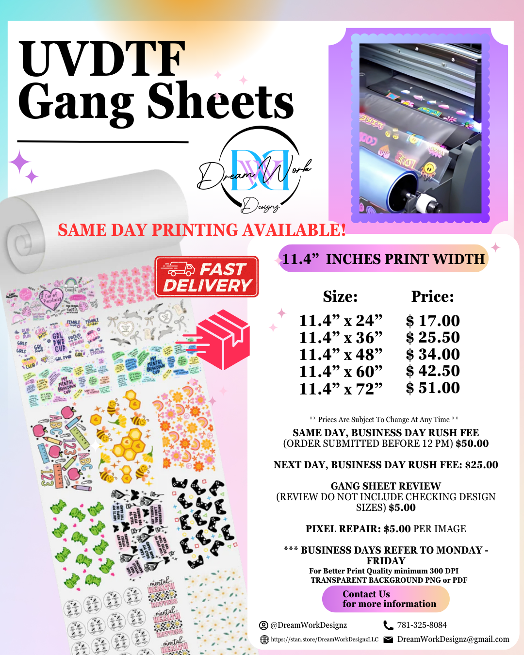 UVDTF Gang Sheet Auto Builder – Automatic Layout for UV Decals & Cup Wraps